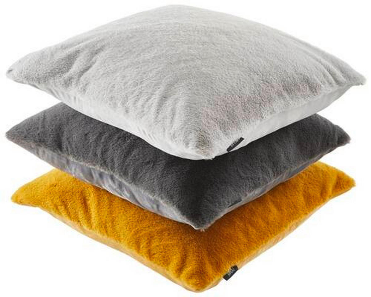 POTAH NA POLŠTÁŘ  48/48 cm - barvy stříbra, Design, textil (48/48cm) - Novel