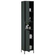 HOCHSCHRANK 38/197/32 cm  - Dunkelgrün/Schwarz, KONVENTIONELL, Holzwerkstoff/Metall (38/197/32cm) - Xora