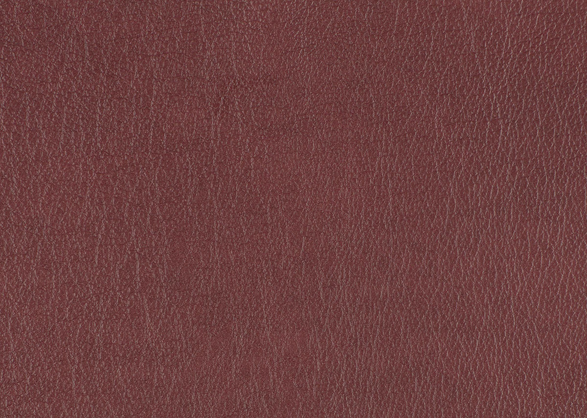 ECKSOFA Echtleder Bordeaux  - Bordeaux/Schwarz, Design, Leder/Metall (201/304cm) - Belluti