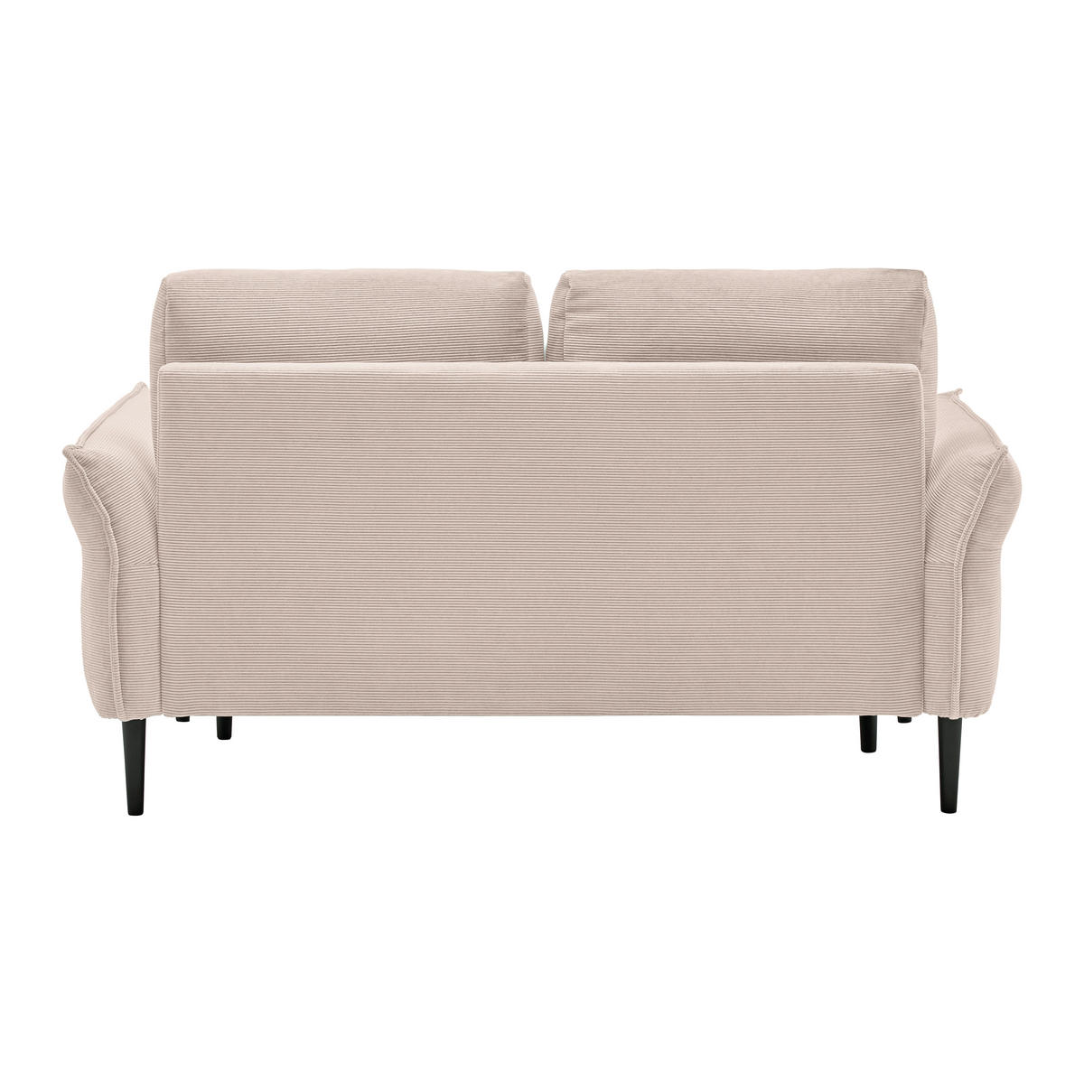 2-SITZER-SOFA Cord Greige  - Greige/Schwarz, Modern, Holz/Textil (150/85/92cm) - MID.YOU