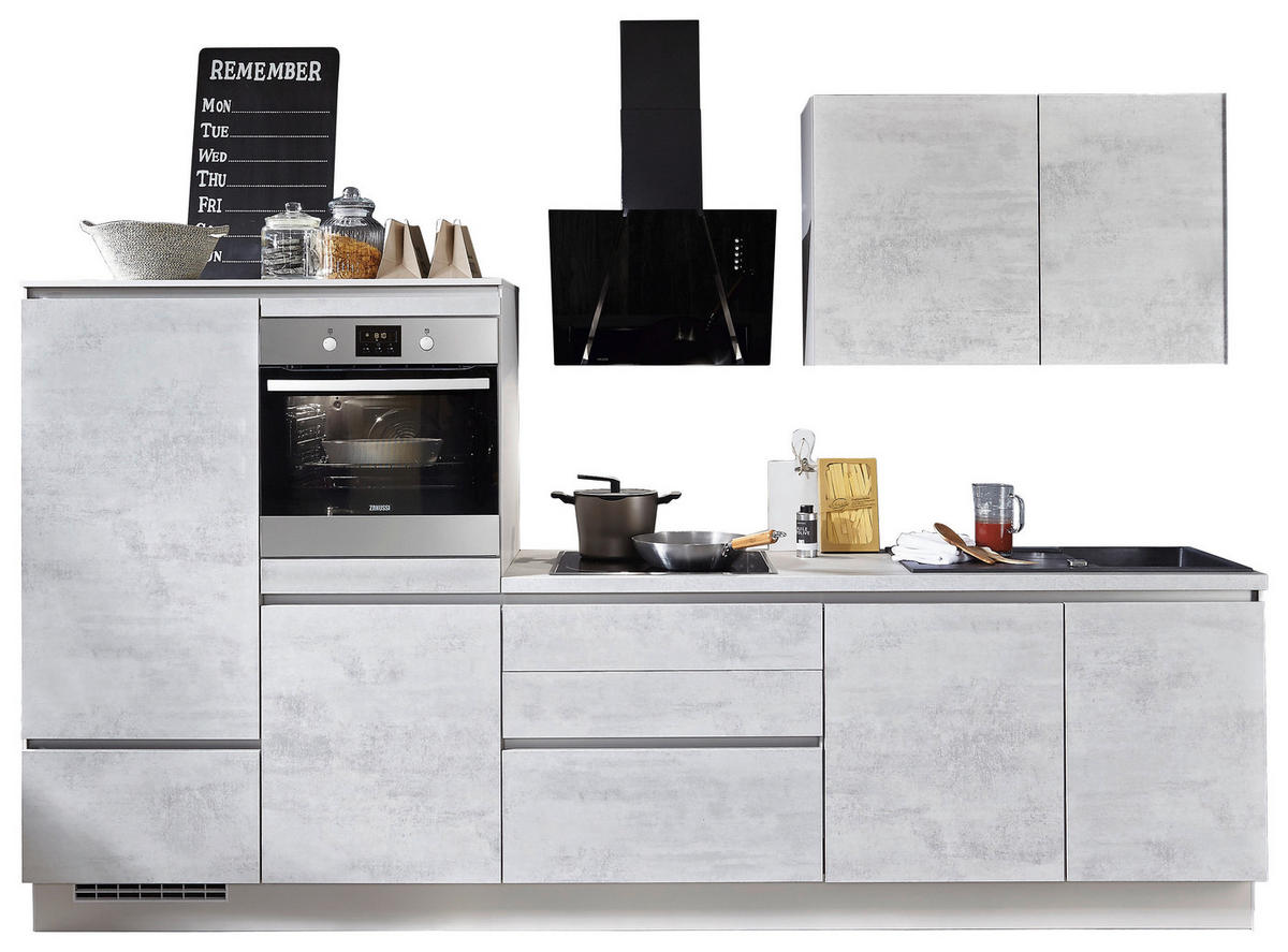 MODULKÖK UTAN VITVAROR 310 cm   i grå  - grå, Design, trämaterial (310cm) - Celina