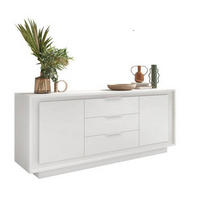 ŠIROKÁ KOMODA, biela, 180/80/50 cm - biela, Modern, kompozitné drevo (180/80/50cm) - Carryhome