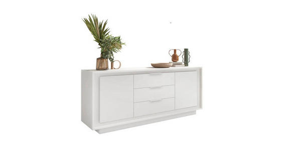 SIDEBOARD Weiß 180/80/50 cm - Weiß, MODERN, Holzwerkstoff (180/80/50cm) - Carryhome