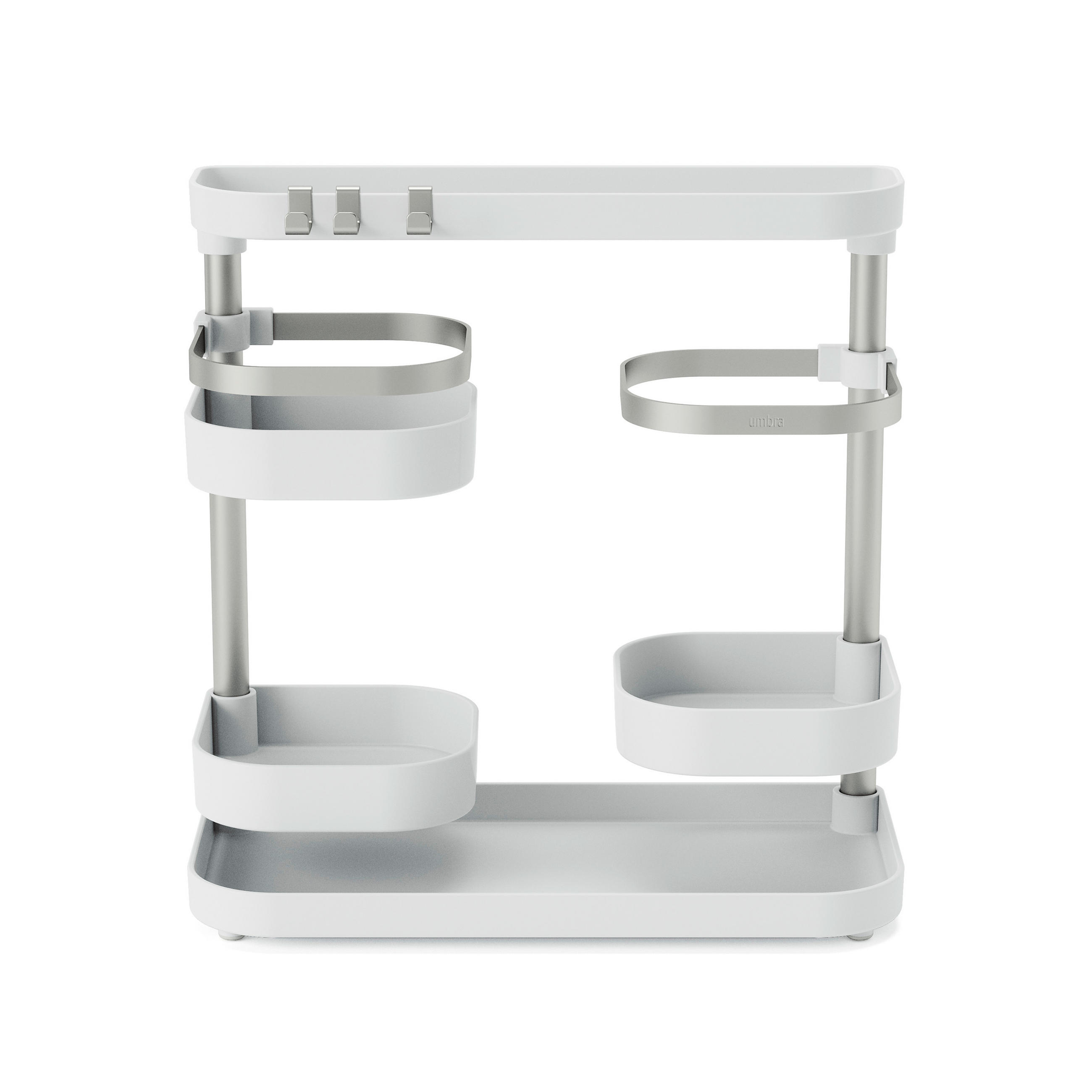 DRŽAČ ZA POTREPŠTINE - bela/srebrna, Osnovno, metal/plastika (51/16/32cm) - Umbra