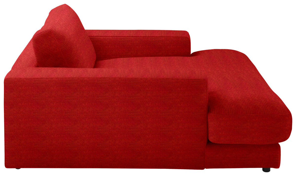 XXL-SESSEL in Chenille Orange  - Schwarz/Orange, Design, Kunststoff/Textil (150/86/170cm) - Lomoco
