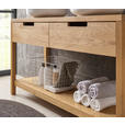 WASCHBECKENUNTERSCHRANK 140/80/45 cm  - Eichefarben, Natur, Holz (140/80/45cm) - Linea Natura