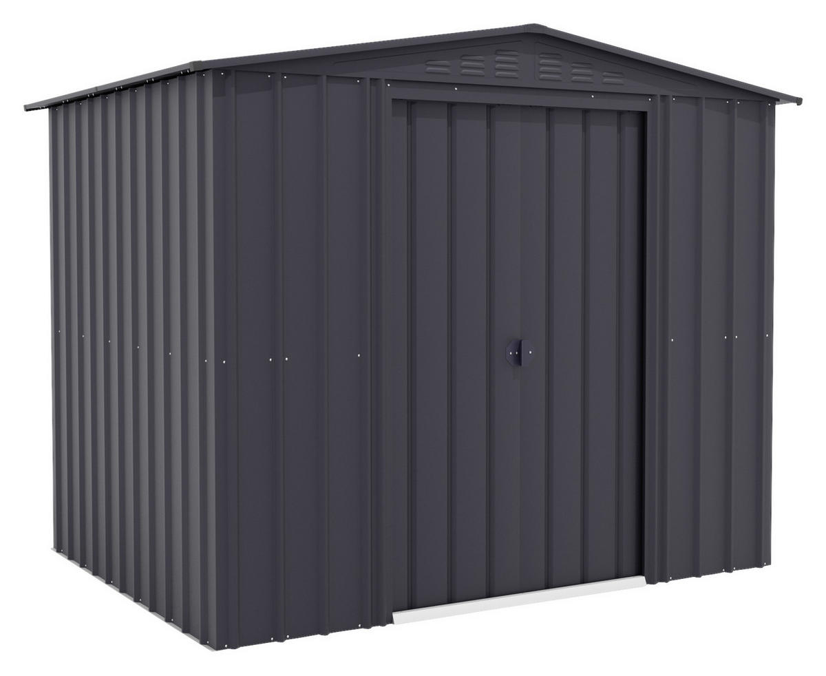 GERÄTEHAUS 245/198/185 cm  - Anthrazit, Basics, Metall (245/198/185cm)