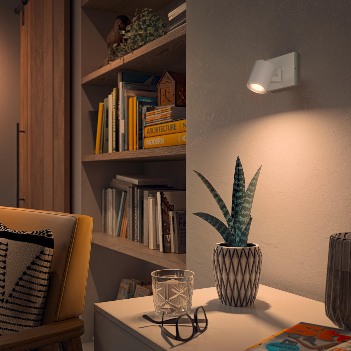 LED-STRAHLER Runner 11/10,70/9 cm  - Weiß, Design, Metall (11/10,70/9cm) - Philips HUE