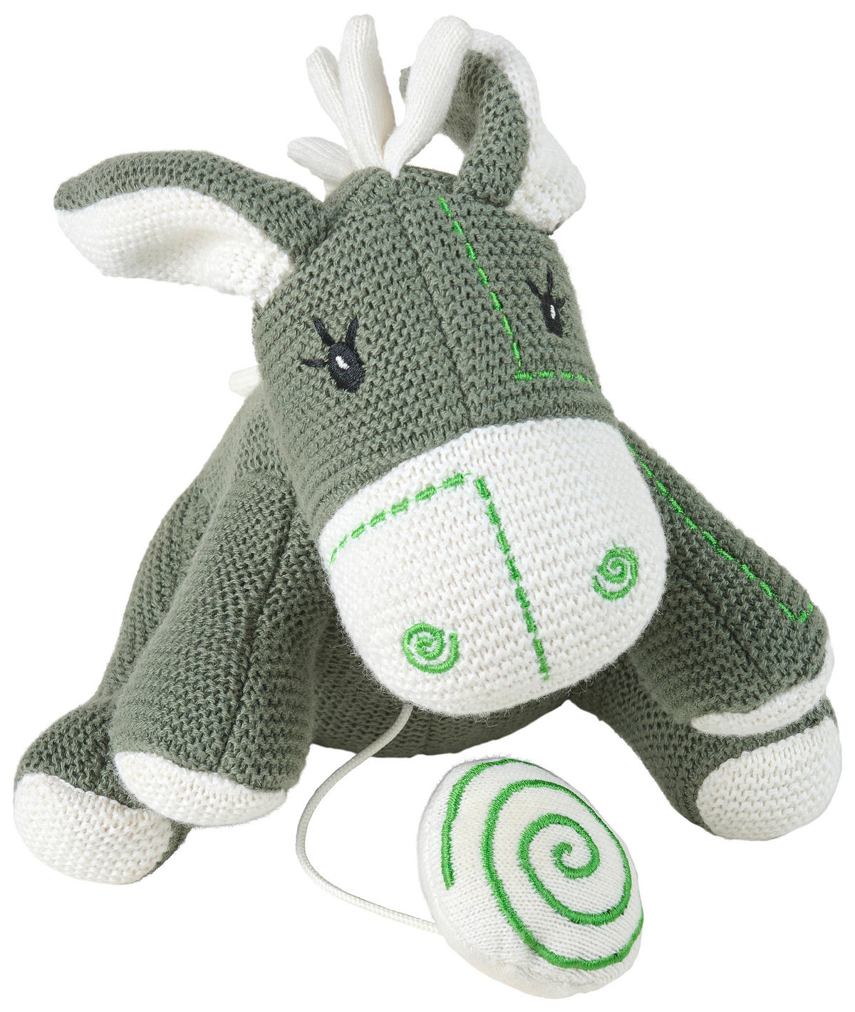 SPIELUHR DOLORES  - Grün, Natur, Textil (15/18cm) - Avelia