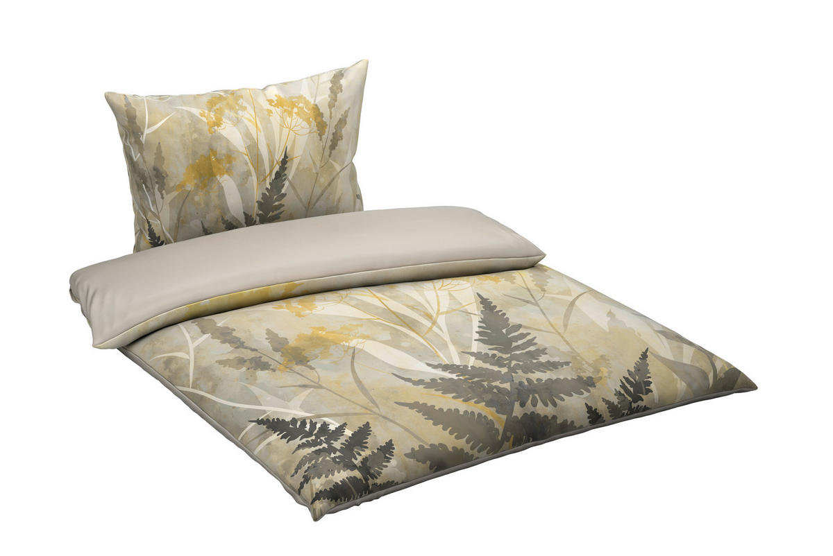 OBOJESTRANSKA POSTELJNINA 240/220 cm saten bež  - bež, tekstil (240/220cm) - Esposa