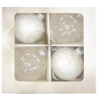 CHRISTBAUMKUGEL-SET 6 cm  - Weiß, LIFESTYLE, Glas/Metall (6cm) - X-Mas