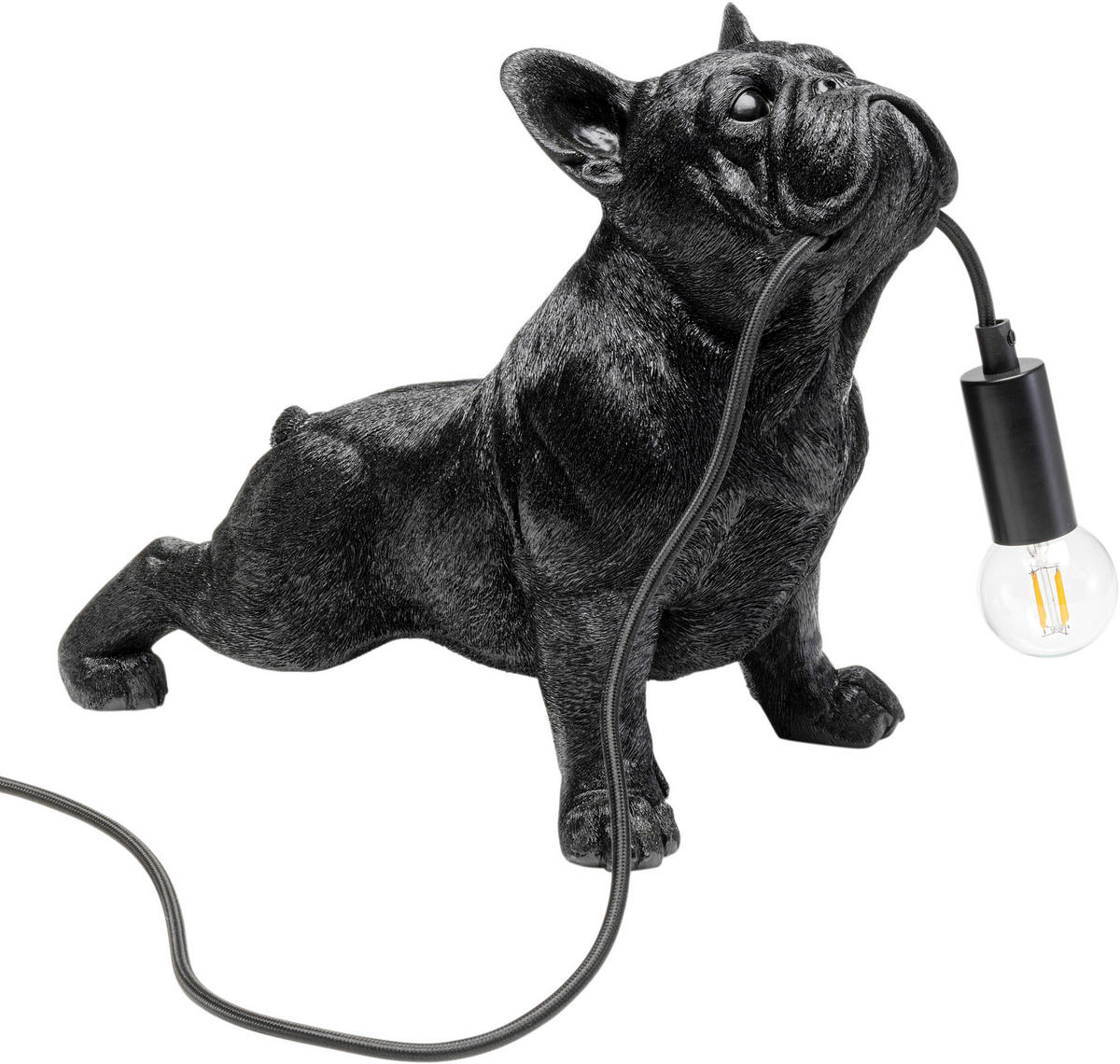 TISCHLEUCHTE 35/28/19 cm   - Schwarz, LIFESTYLE, Kunststoff (35/28/19cm) - Kare-Design