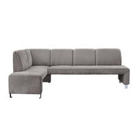 KLUPA KUTNA  svijetlo smeđa, cappuccino  drvo, tekstil, drvni materijal      - srebrne boje/svijetlo smeđa, Moderno, drvni materijal/drvo (243/158cm) - Livetastic