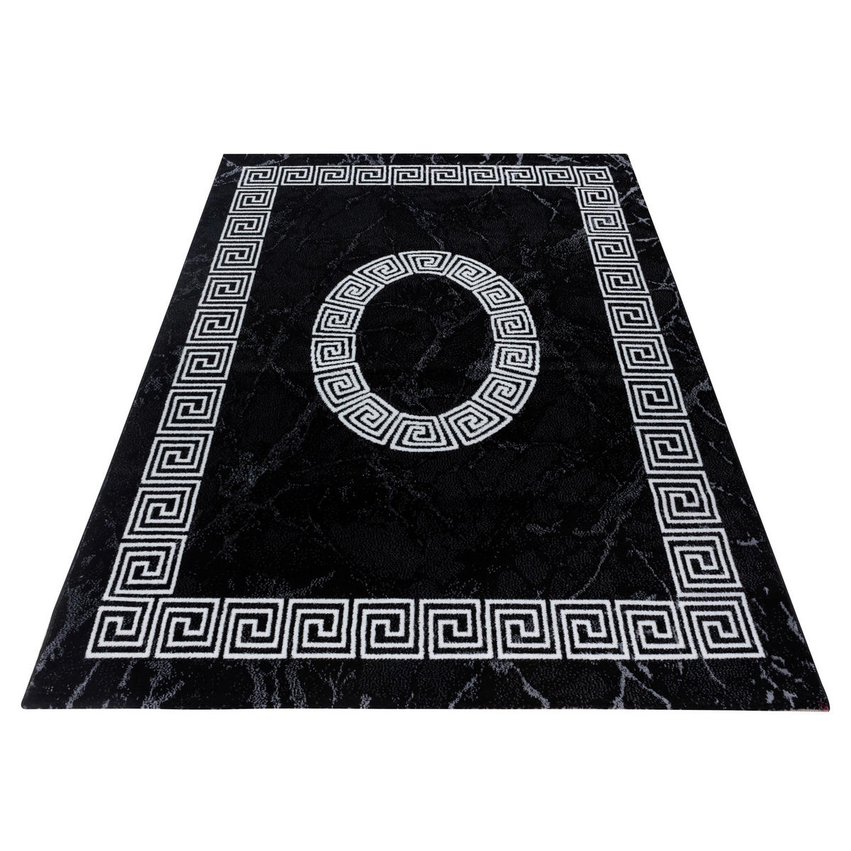 WEBTEPPICH 160/230 cm Plus Black Schwarz, Weiß  - Schwarz/Weiß, Design, Textil (160/230cm) - Novel