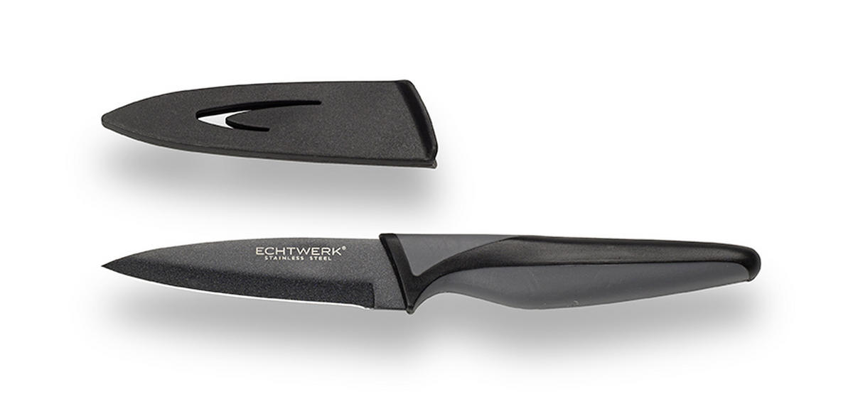 SCHÄLMESSER 19,5 cm  - Schwarz, MODERN, Kunststoff/Metall (19,5cm) - Echtwerk