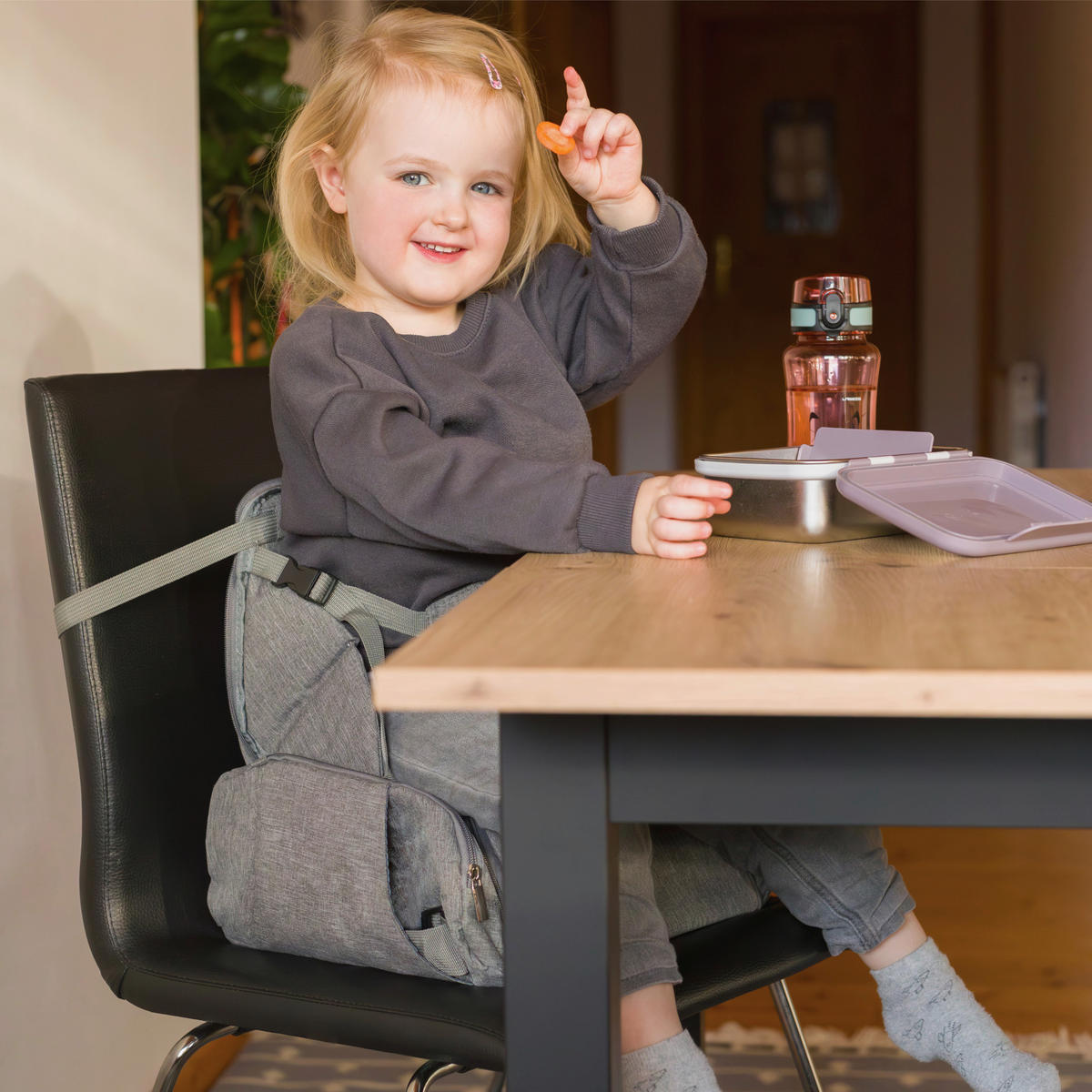 TISCHSITZ  - Grau, Basics, Textil (15/30/35cm) - Fillikid