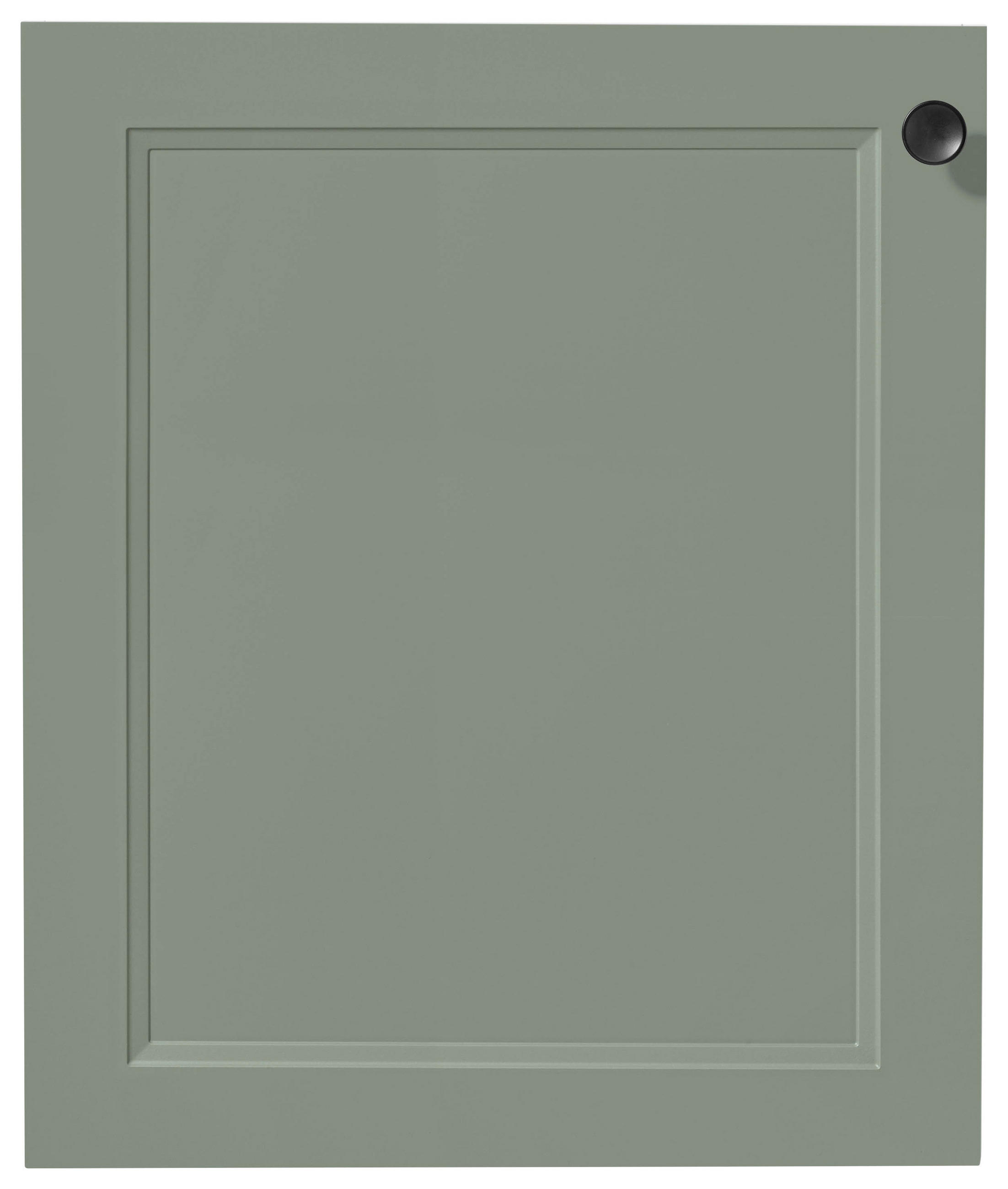 KÜCHENSCHRANKFRONT 60/72/2,2 cm  in Grün  - Edelstahlfarben/Grün, MODERN, Holzwerkstoff/Metall (60/72/2,2cm) - Nobilia