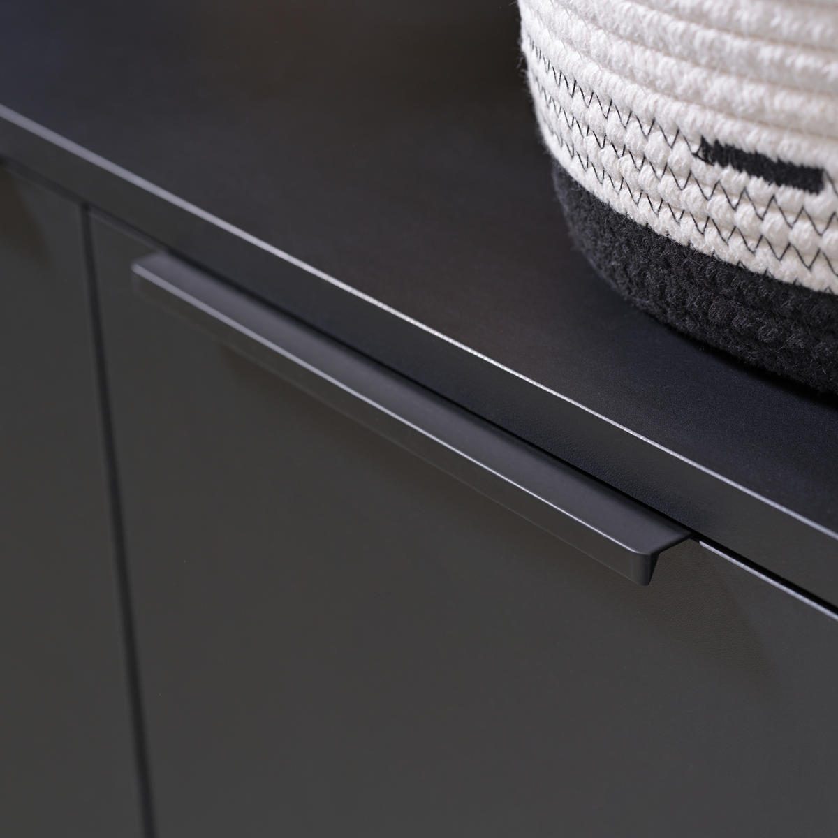 SKŘÍŇKA POD UMYVADLO, černá, černá, 80/49,3/33 cm - černá/antracitová, Basics, kov/kompozitní dřevo (80/49,3/33cm) - home24