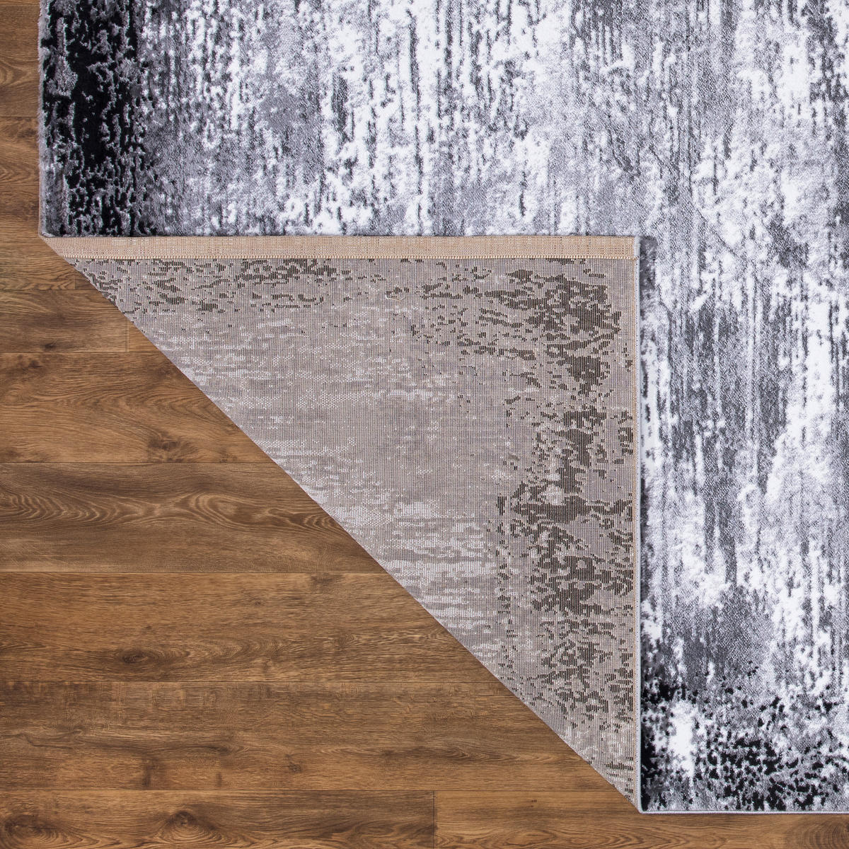 WEBTEPPICH 120/170 cm Eleysa Grau, Schwarz  - Schwarz/Grau, LIFESTYLE, Textil (120/170cm)