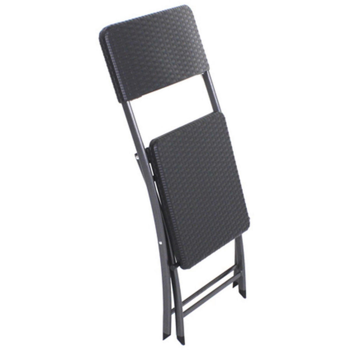 BALKONSET  3-teilig  - Schwarz, Basics, Kunststoff/Metall (62/74/62cm) - Gardenson