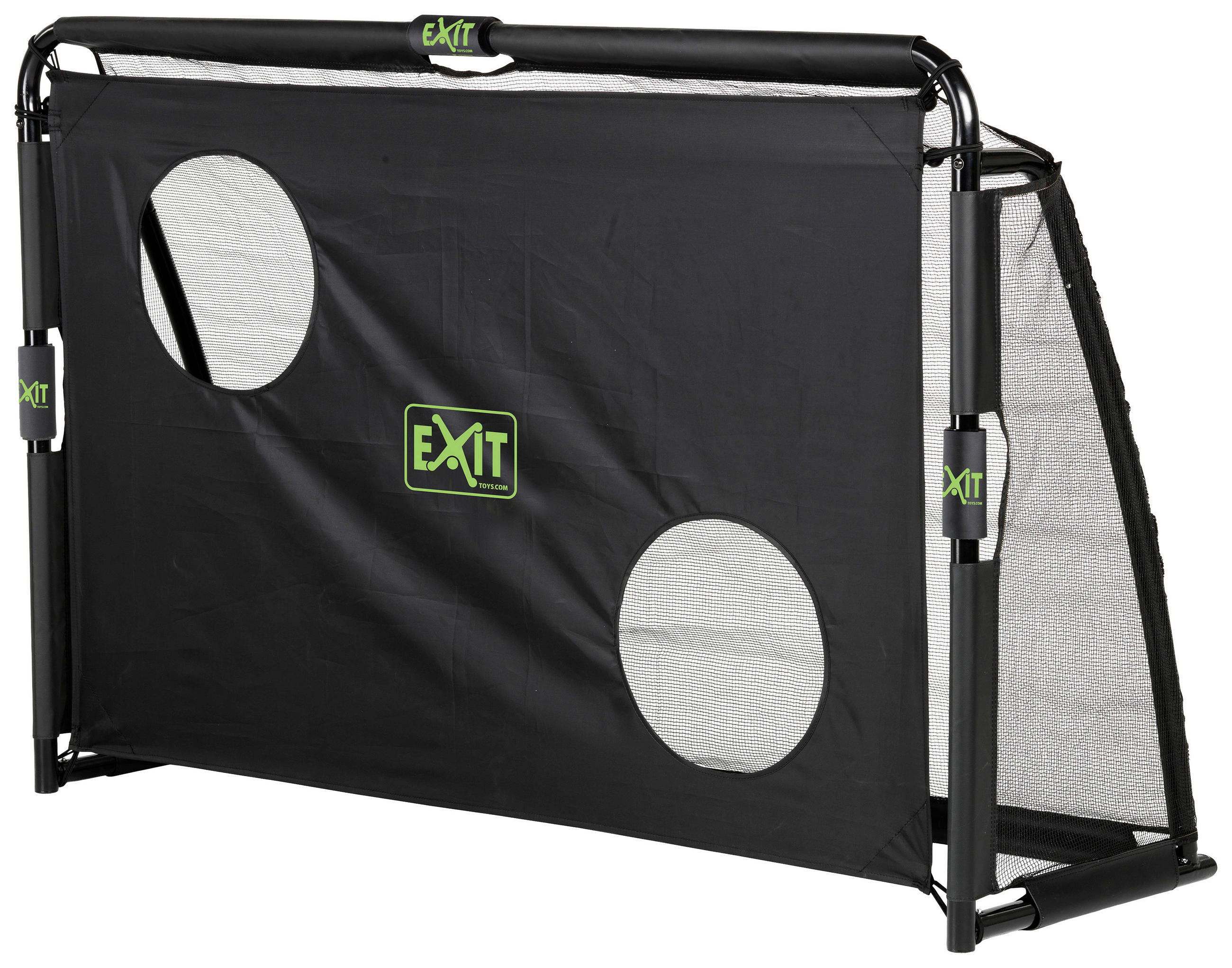 FUßBALLTOR EXIT MAESTRO - Schwarz, KONVENTIONELL, Kunststoff/Metall (180/120/120cm) - EXIT Toys