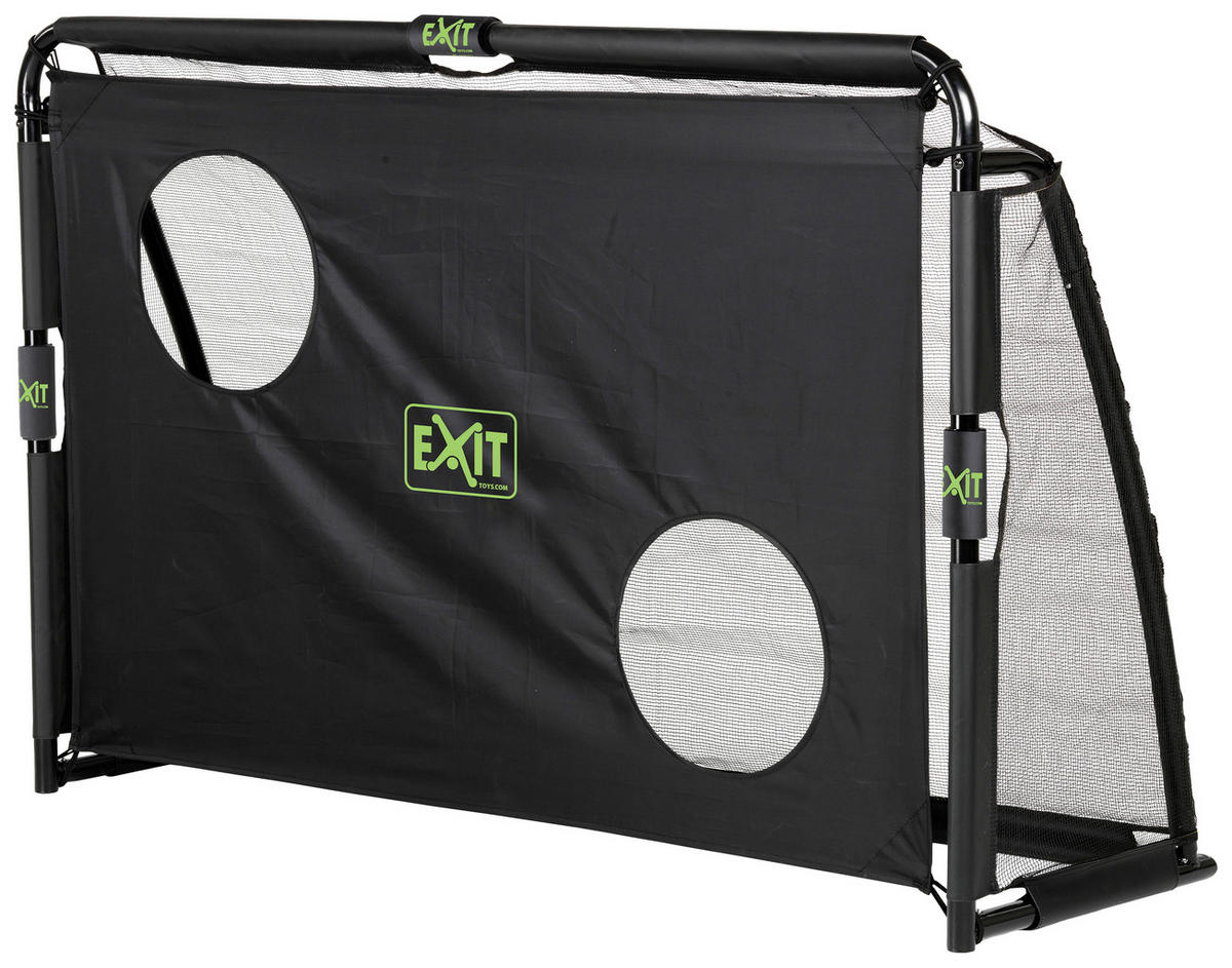 FUßBALLTOR EXIT MAESTRO - Schwarz, KONVENTIONELL, Kunststoff/Metall (180/120/120cm) - EXIT Toys