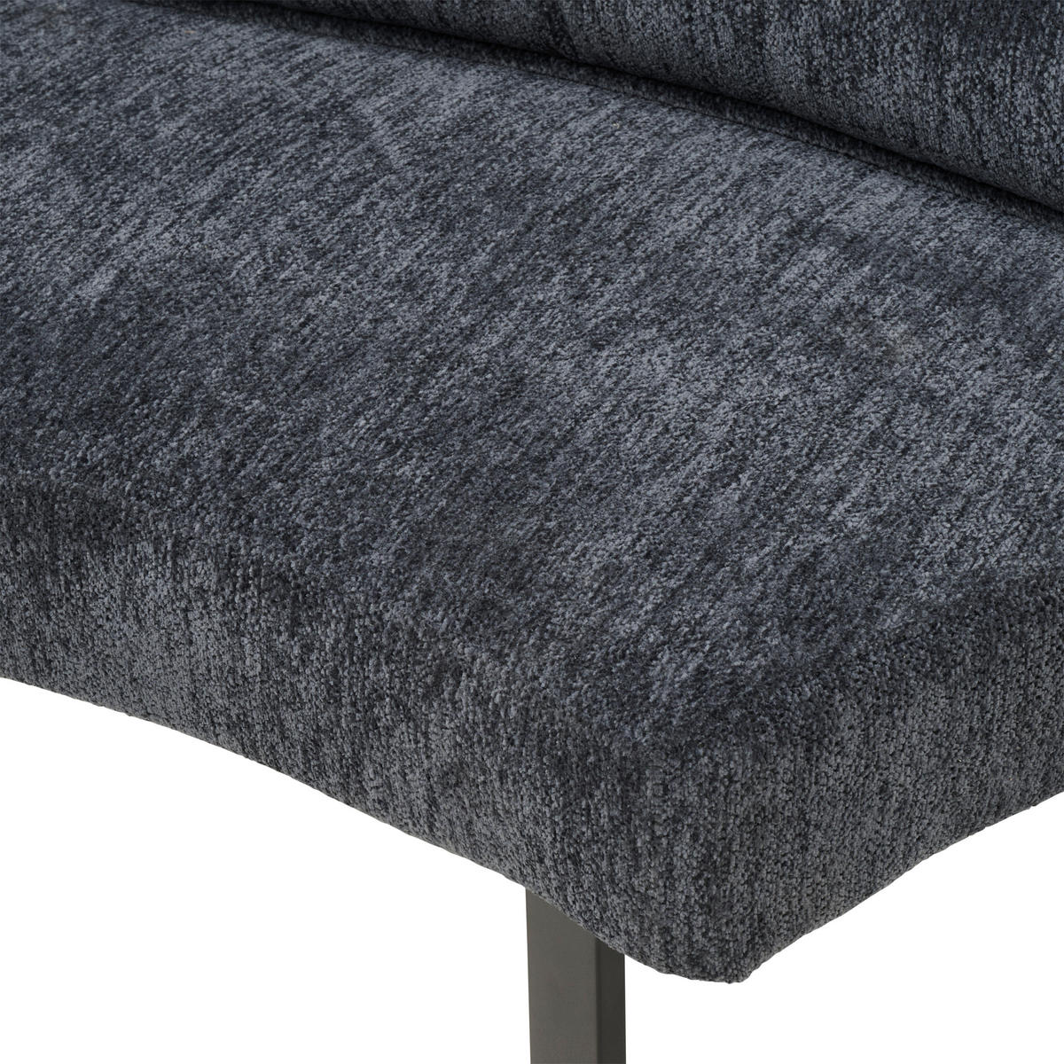 KLUPA  siva  metal, tekstil      - siva/crna, Moderno, metal/tekstil (108/82/60cm) - Livetastic
