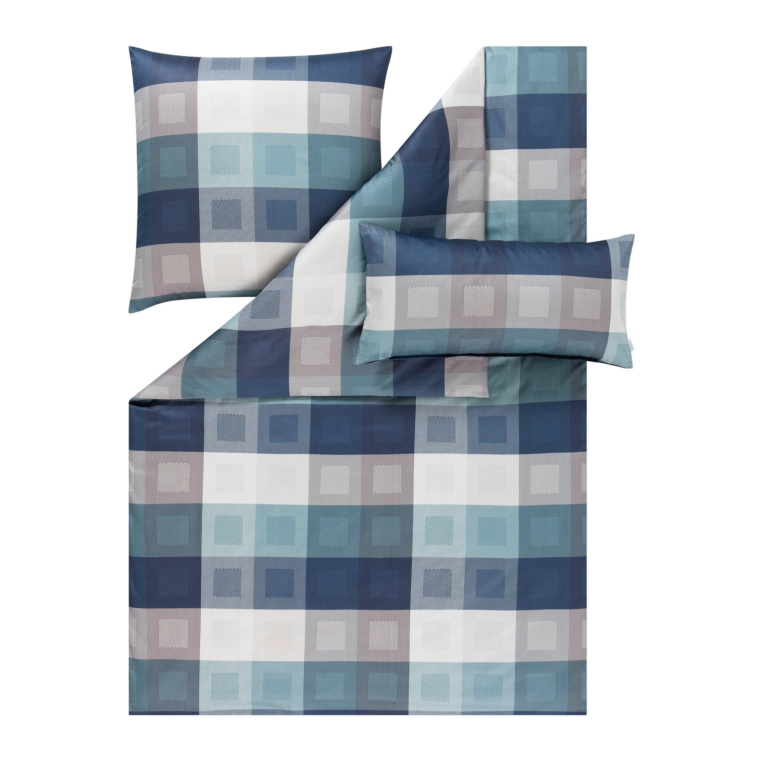 BETTWÄSCHE Exquisit Satin 135/200 cm  - Dunkelblau, Design, Textil (135/200cm) - Estella