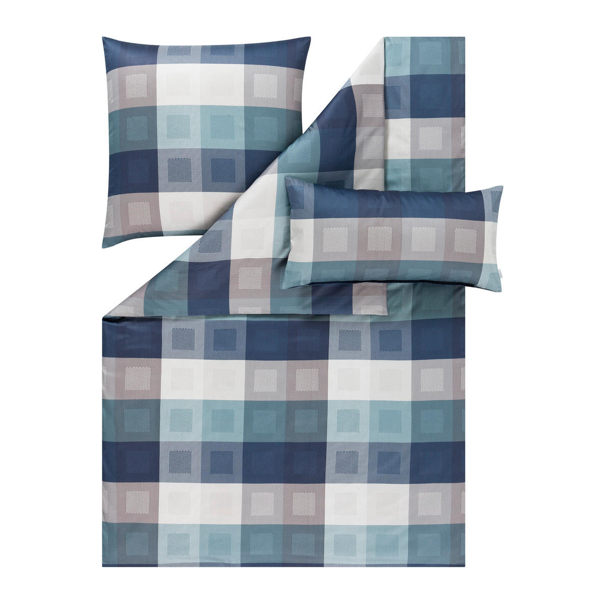 BETTWÄSCHE Exquisit Satin 135/200 cm  - Dunkelblau, Design, Textil (135/200cm) - Estella