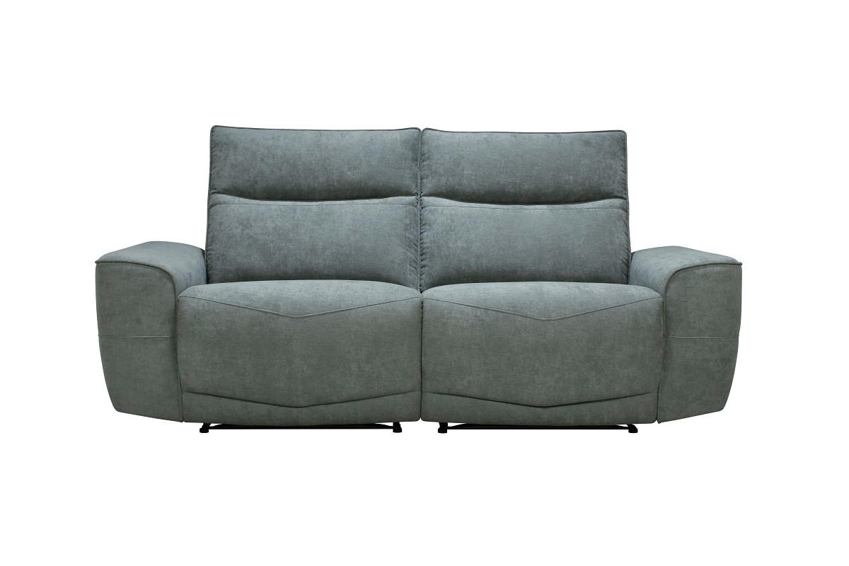 2,5-SITZER Webstoff Grau  - Schwarz/Grau, KONVENTIONELL, Kunststoff/Textil (203/99/96cm) - Celina Home