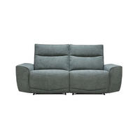 2,5 ÜLÉSES KANAPÉ fém, műanyag, textil szürke  - fekete/szürke, Konventionell, műanyag/textil (203/99/96cm) - Celina Home