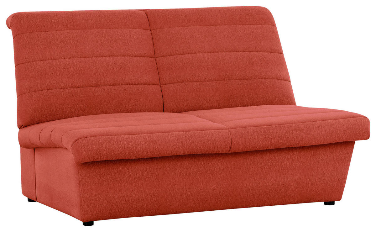 2-SITZER-SOFA in Webstoff Orange  - Schwarz/Orange, Design, Kunststoff/Textil (145/92/103cm) - LOOKS by W.Joop