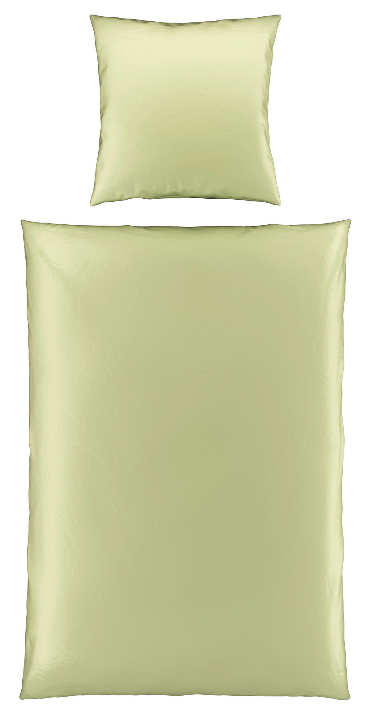 POVLEČENÍ, satén, světle zelená, 135/200 cm - světle zelená, Moderní, textil (135/200cm) - Novel