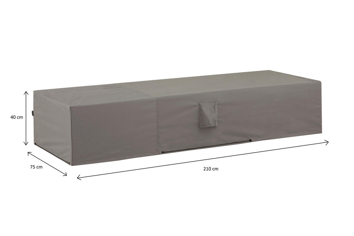 SCHUTZHÜLLE  - Grau, Basics, Kunststoff (210/75/40cm)