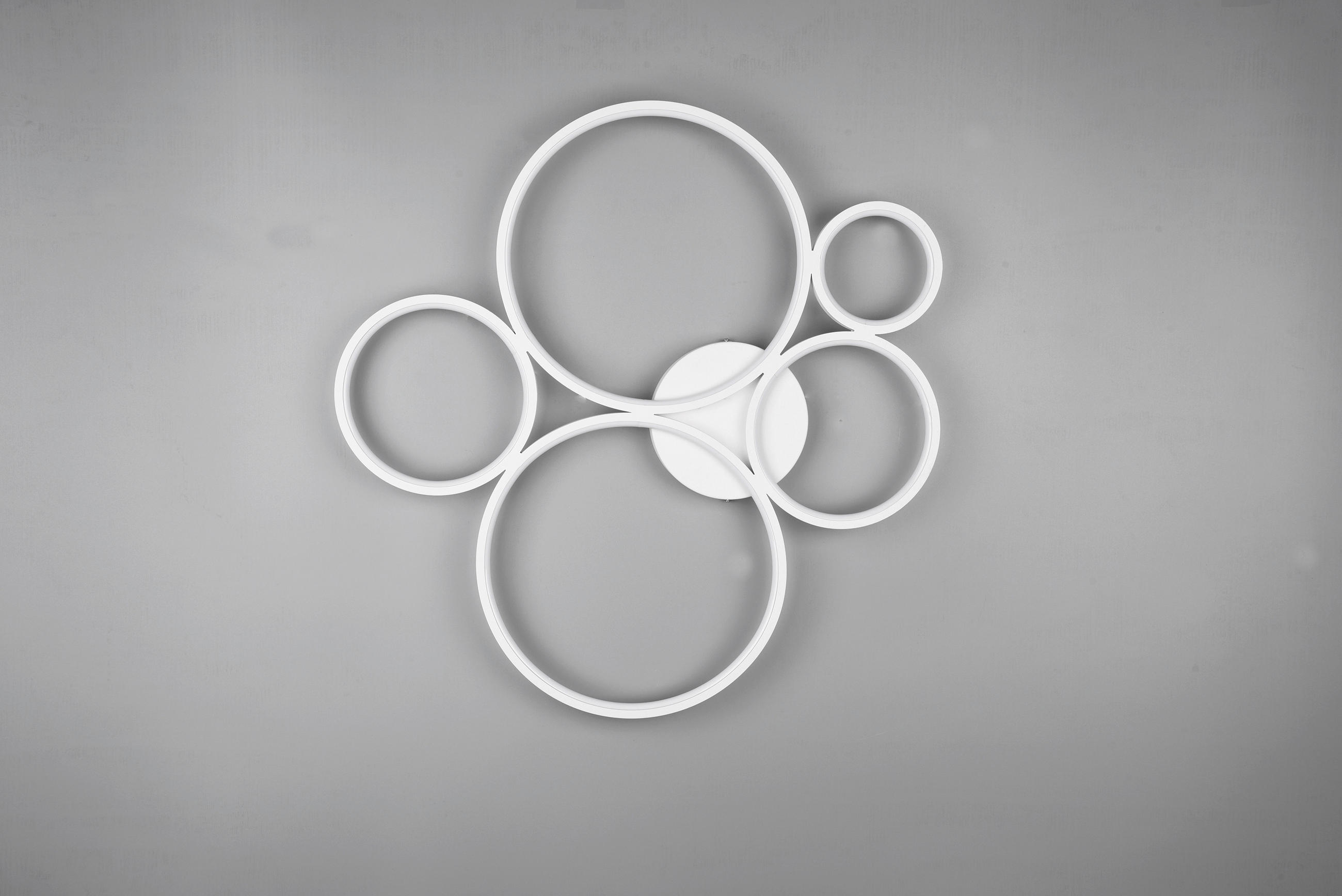 Thumbnail - Trio Leuchten Led-Deckenleuchte Rondo, Weiß, Metall, 59x5.5x53 cm, 3-fach schaltbar, Lampen & Leuchten, Innenbeleuchtung...