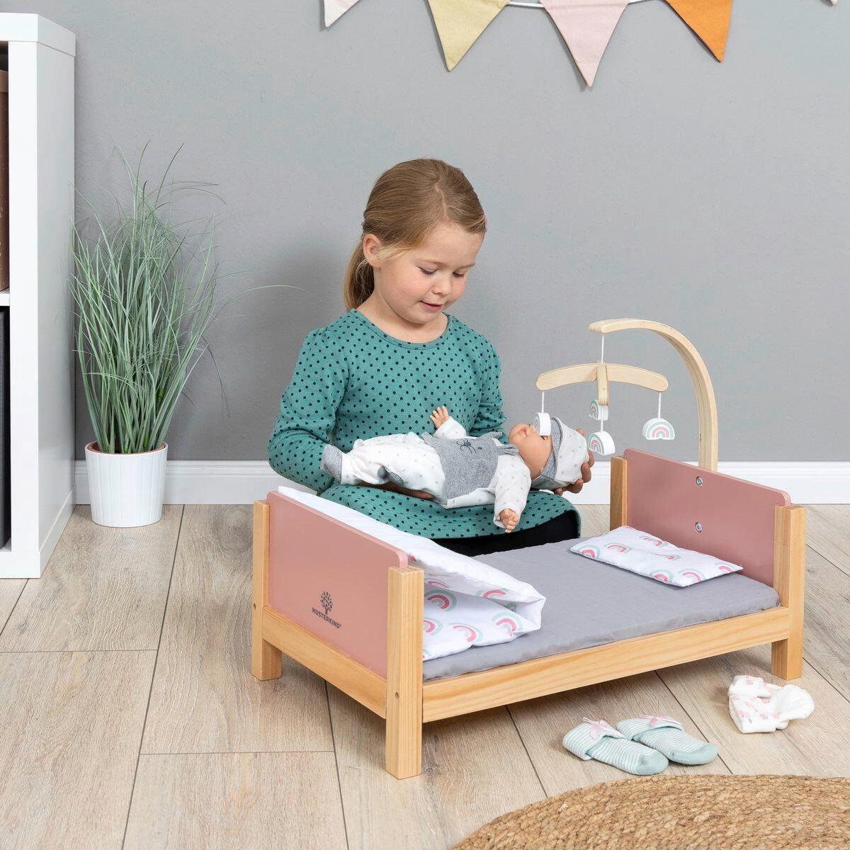 PUPPENBETT BARLIA  - Basics, Holz (55/31/41,5cm) - MUSTERKIND
