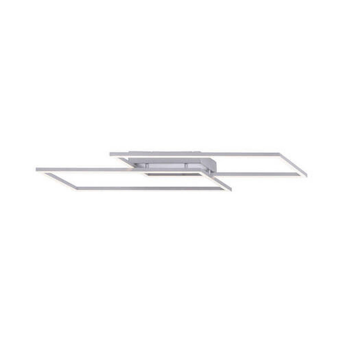 LED-DECKENLEUCHTE Inigo 83,6/24,2/6,8 cm   - Chromfarben/Nickelfarben, Design, Kunststoff/Metall (83,6/24,2/6,8cm) - Paul Neuhaus