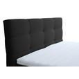 BOXSPRINGBETT 160/200 cm  in Schwarz  - Schwarz, KONVENTIONELL, Textil/Metall (160/200cm) - Carryhome
