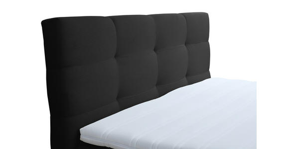 BOXSPRINGBETT 160/200 cm  in Schwarz  - Schwarz, KONVENTIONELL, Textil/Metall (160/200cm) - Carryhome