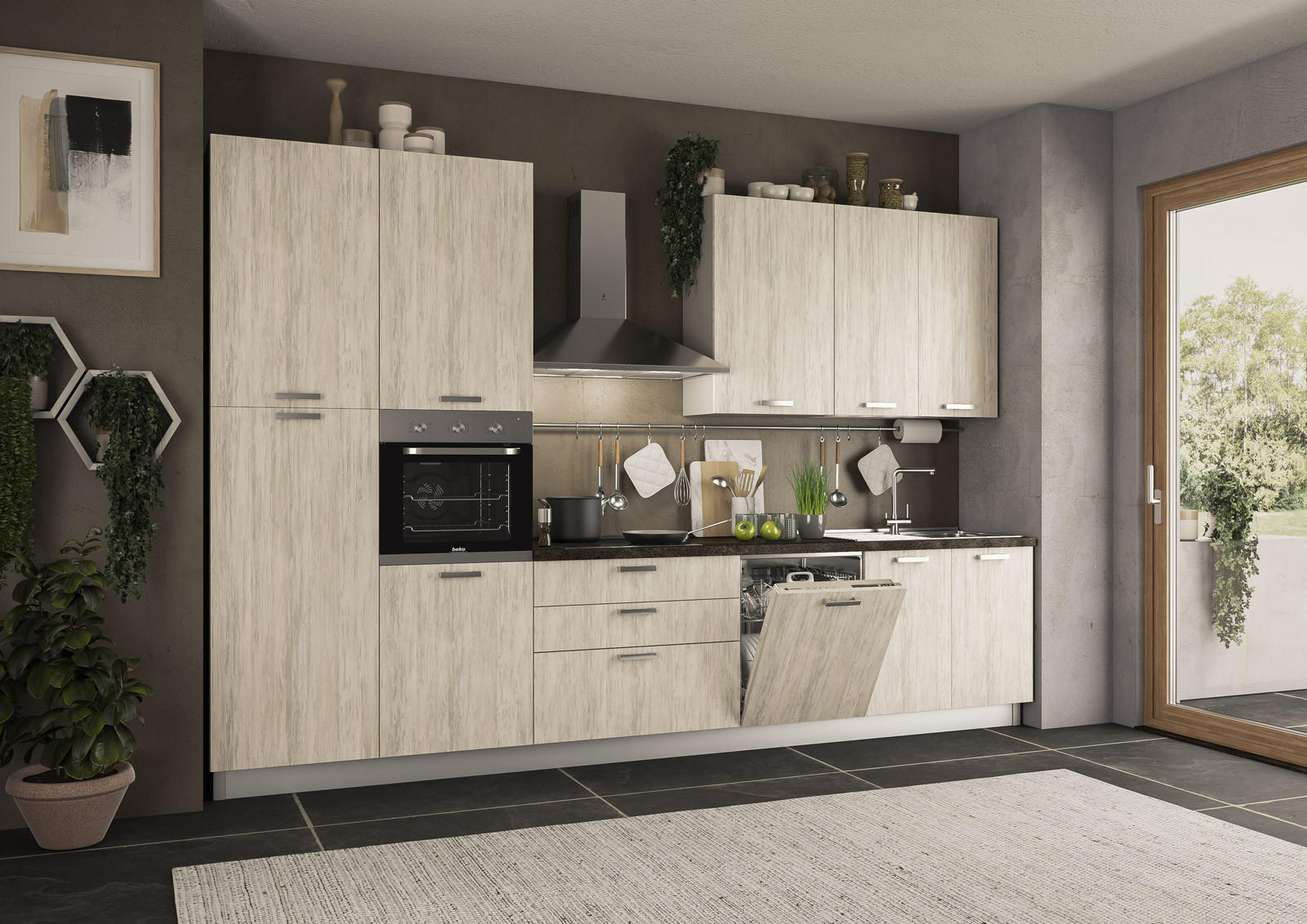 KUHINJSKI BLOK   - Moderno (360/240/60cm) - Xora
