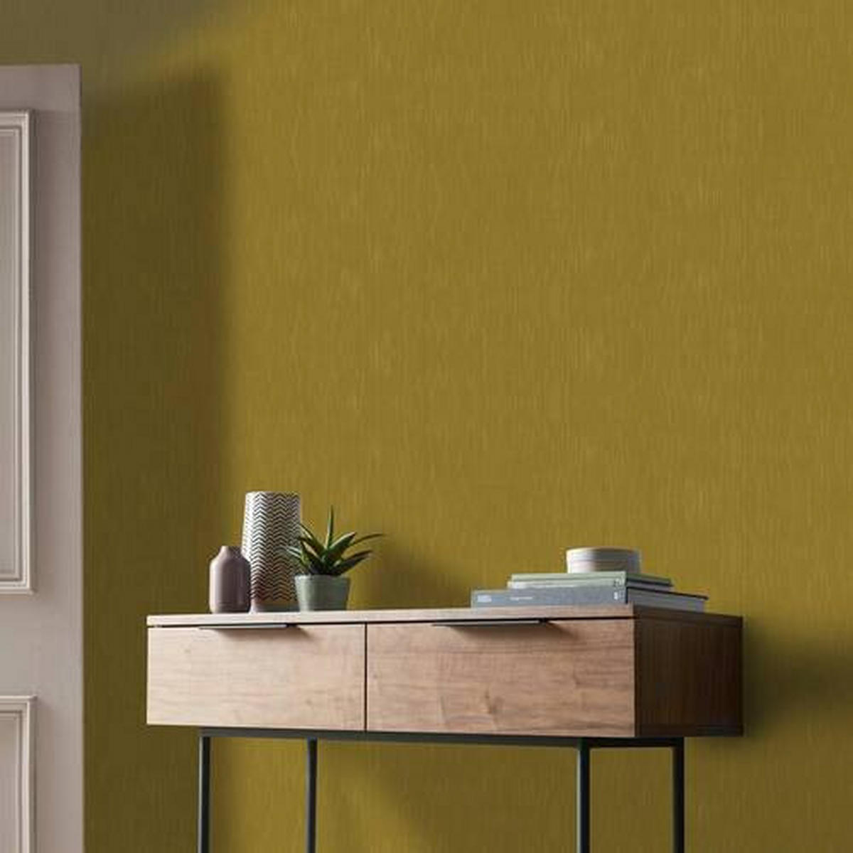 VLIESTAPETE  - Gelb, Basics, Papier/Textil (53/900cm) - Xora