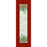 ASZTALI FUTÓ   - bordó, Basics, textil (40cm)