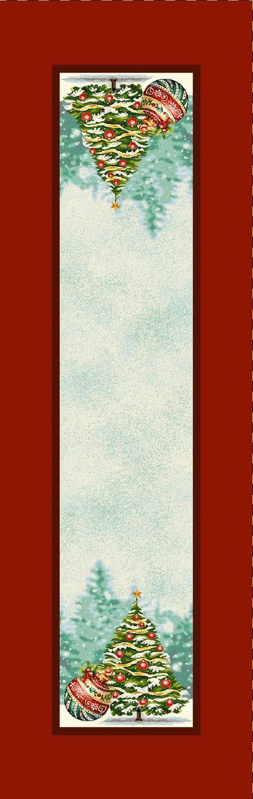 ASZTALI FUTÓ   - bordó, Basics, textil (40cm)