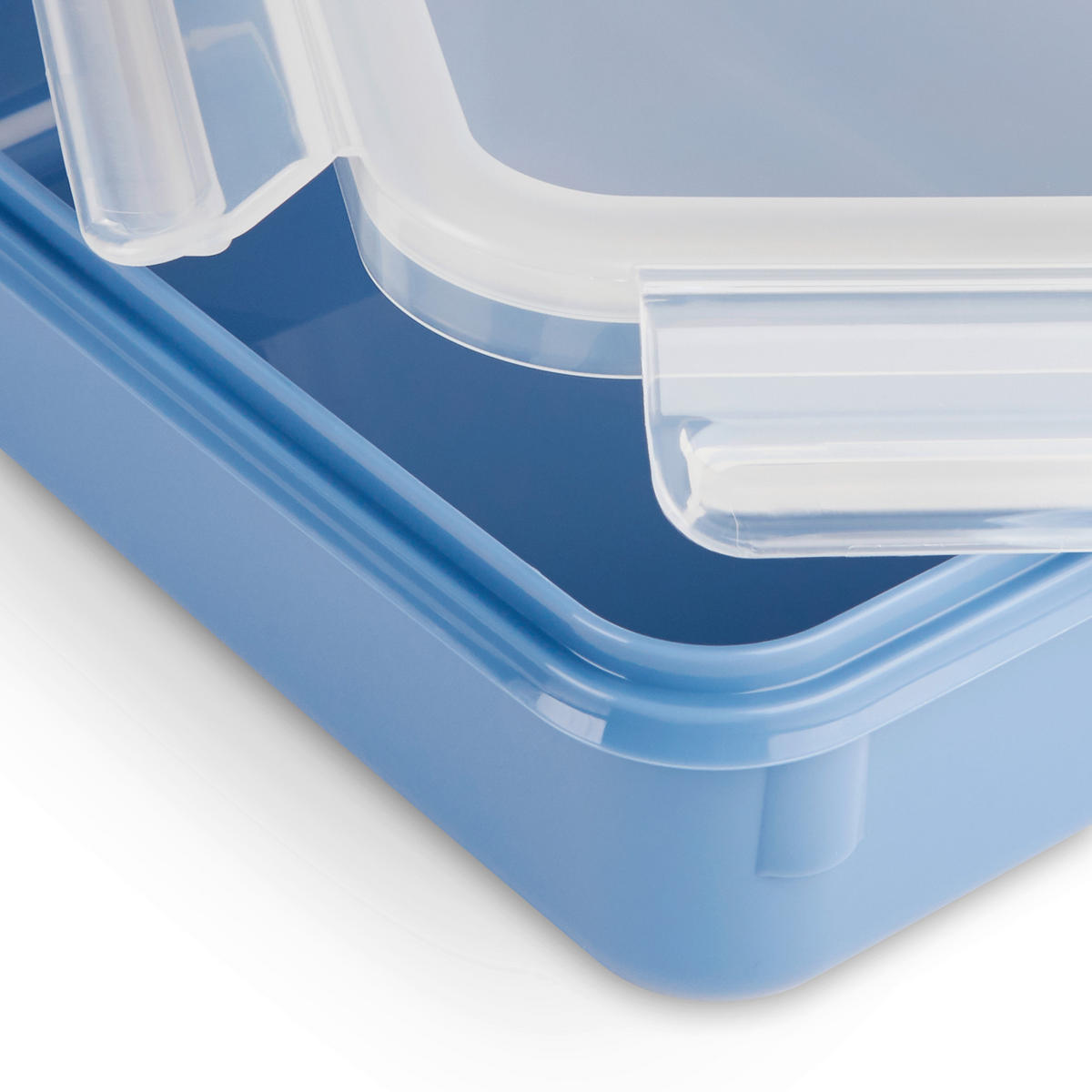 FRISCHHALTEDOSENSET CLIP & CLOSE COLOR EDITION 4-teilig  - Blau/Transparent, Basics, Kunststoff (22,6/16,7/9,9cm) - Emsa