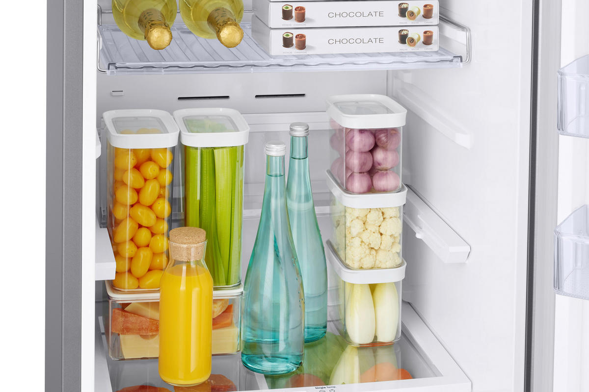 KÜHL-GEFRIER-KOMBINATION RB38C676DSA/EF  - Silberfarben, Basics, Kunststoff/Metall (59,5/203/65,8cm) - Samsung