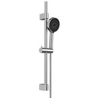 BRAUSESET  - Chromfarben/Schwarz, Basics, Metall (12/70/5cm) - Wenko