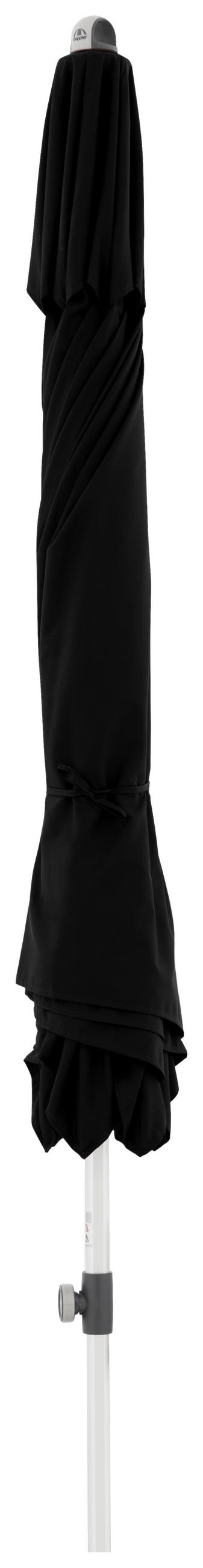 SONNENSCHIRM 320 cm Schwarz  - Alufarben/Schwarz, Basics, Textil/Metall (320/320cm) - Doppler