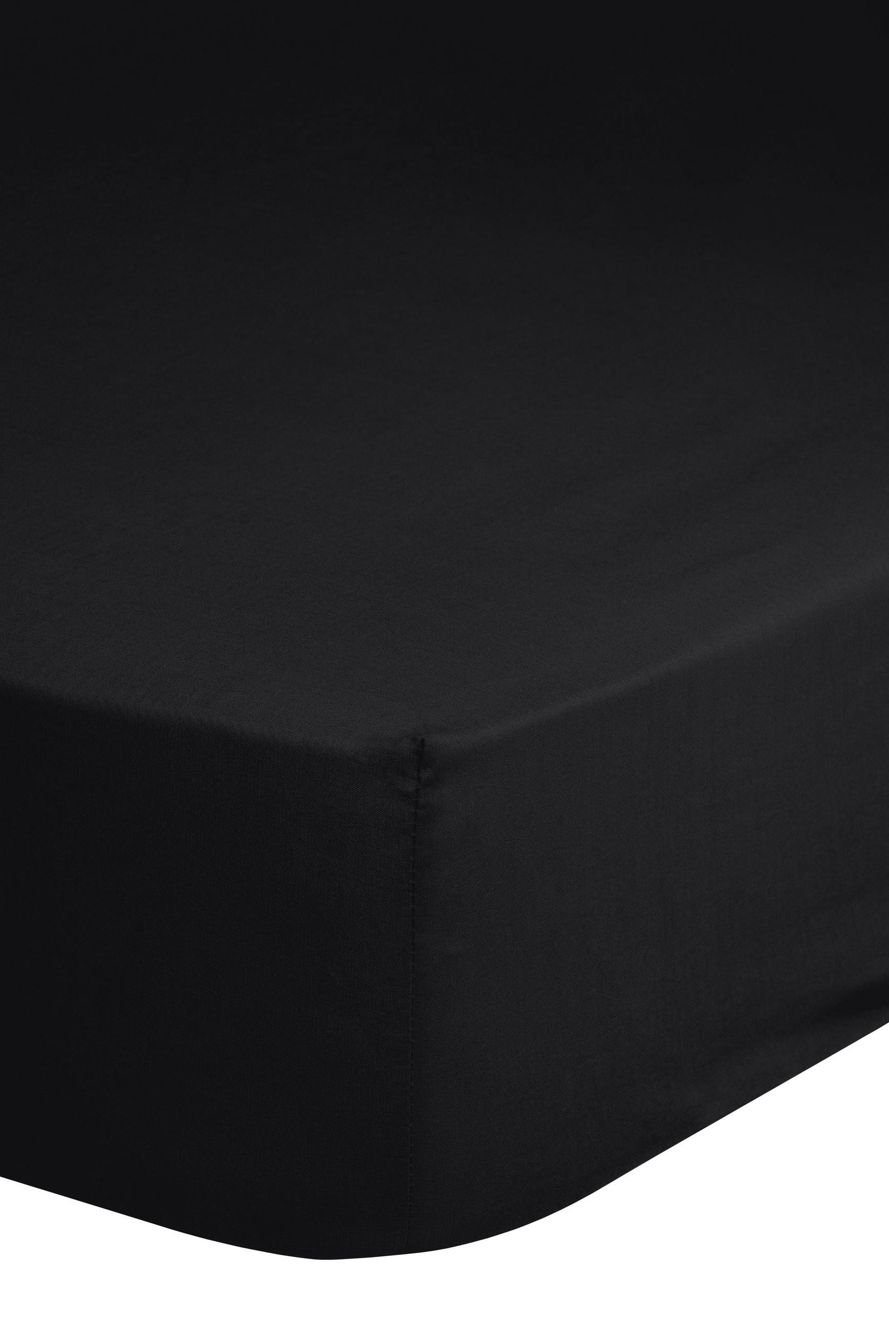 SPANNBETTTUCH Good Morning Jersey uni Jersey  - Schwarz, Basics, Textil (200/220cm) - MID.YOU