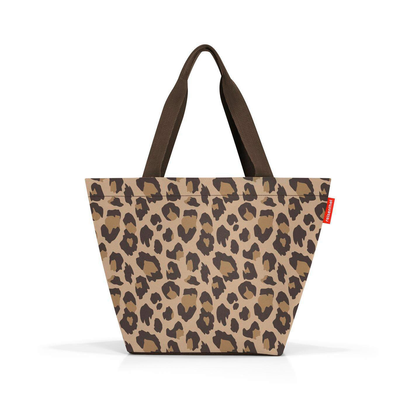 Reisenthel Einkaufstasche Shopper M leo macchiato Braun, Schwarz 51x30.5x26 cm