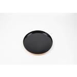 KERZENTELLER - Goldfarben/Schwarz, Trend, Metall (30/2cm) - Ambia Home